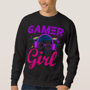 Gamer Girl Niedlich Gaming for Girls Gamers Videos Sweatshirt