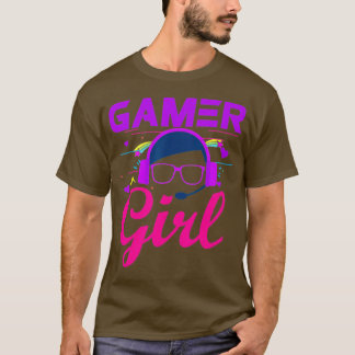 Gamer Girl Niedlich Gaming T for Girls Gamers Vide T-Shirt