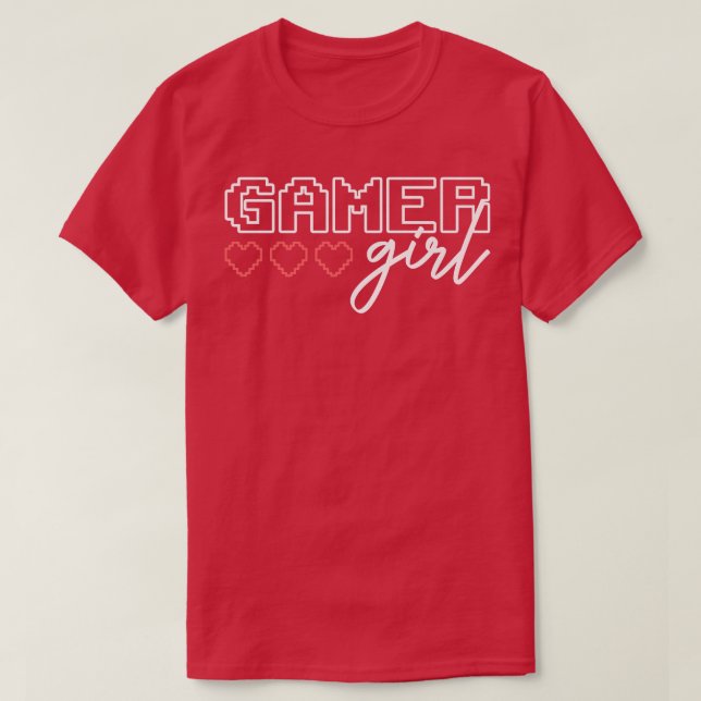 Gamer Girl Niedlich Gaming Video Games Streamer St T-Shirt (Design vorne)