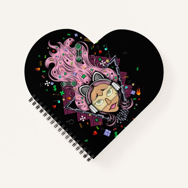 Gamer Girl Notizbuch (Vorderseite)