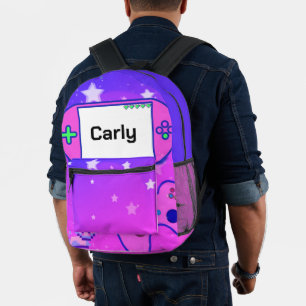 Gamer Girl Personalisierter Backpack Bedruckter Rucksack