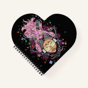 Gamer Girl Plaque Notizbuch