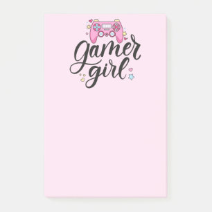 Gamer Girl Post-it Klebezettel