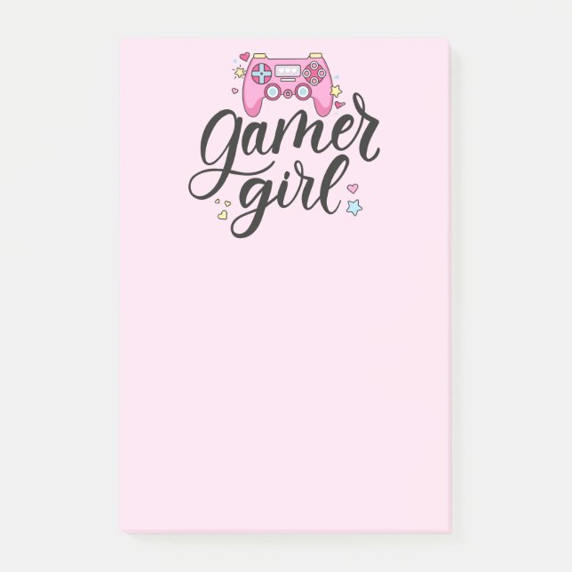 Gamer Girl Post-it Klebezettel (Vorderseite)