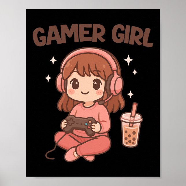 Gamer Girl Poster (Vorne)