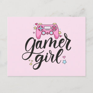 Gamer Girl Postkarte