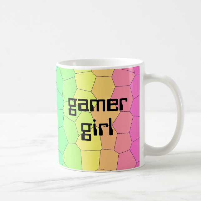 Gamer Girl Rainbow Kaffeetasse (Rechts)