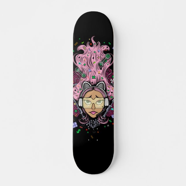Gamer Girl Skateboard (Vorne)