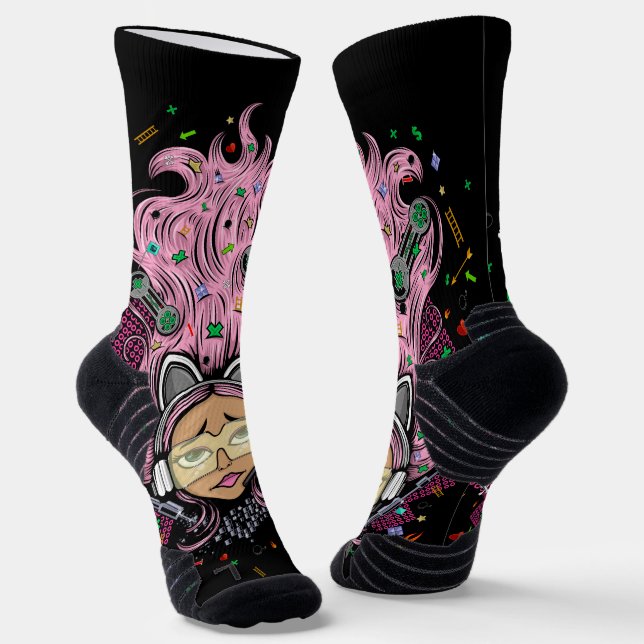 Gamer Girl Socken (Gewinkelt)