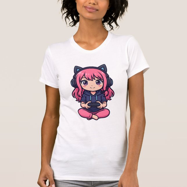 Gamer Girl T-Shirt (Vorderseite)