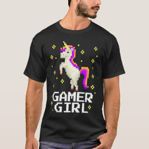 Gamer Girl Unicorn Video Game Pixel Gaming Niedlic T-Shirt