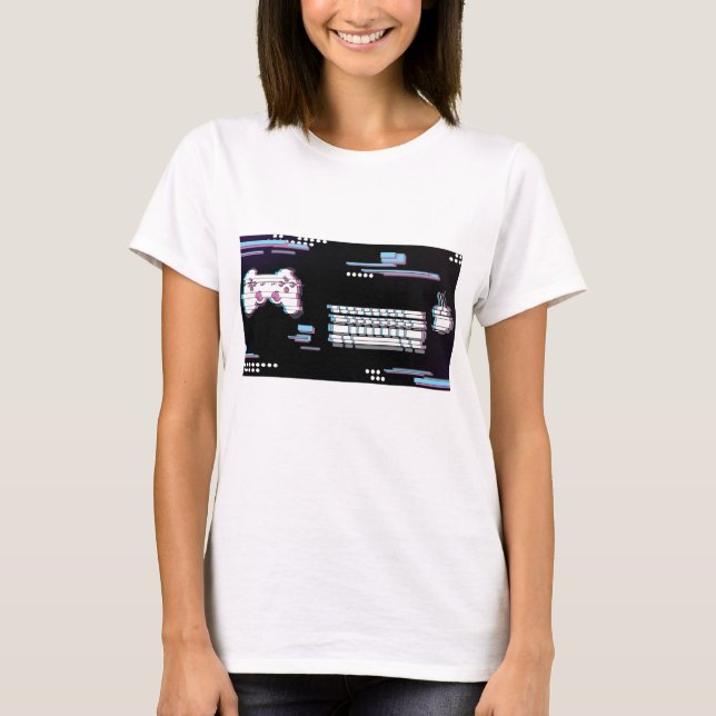 Gamer Glitch T-Shirt (Vorderseite)