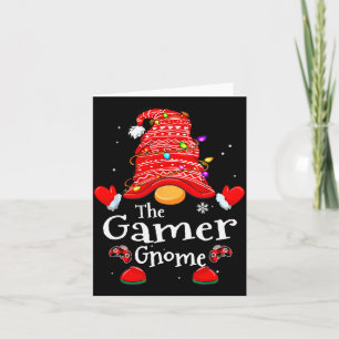 Gamer-Gnom - Weihnachtsvideo-Gamer-Weihnachtsgnome Karte
