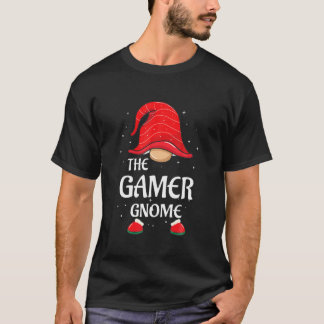 Gamer Gnome Buffalo Kariert Matching Family Christ T-Shirt