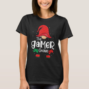 Gamer Gnome Funny Christmas Matching Familie Pajam T-Shirt