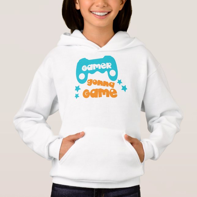 Gamer Gonna Game, Video Game, Joystick, Joypad Hoodie (Vorderseite)