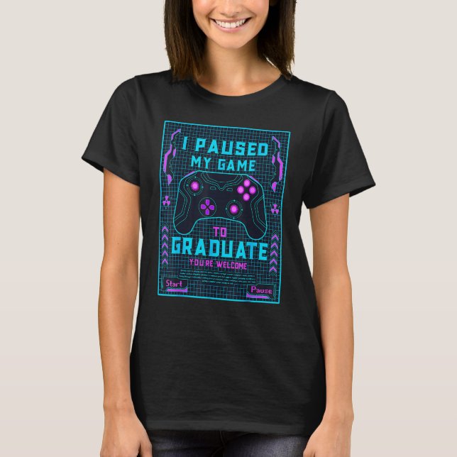 Gamer Graduate Graduation T-Shirt (Vorderseite)
