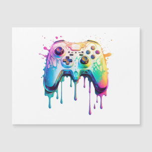 Gamer Graphic Video Game - farbenfrohe Video Game  Magnetkarte