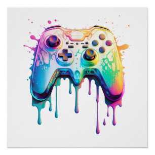 Gamer Graphic Video Game - farbenfrohe Video Game Poster