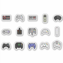 Gamer Gray Black Retro Pixel Art Controller