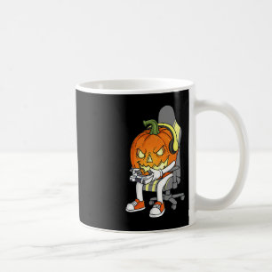Gamer Halloween Jackolantern Beängstigend Gaming B Kaffeetasse