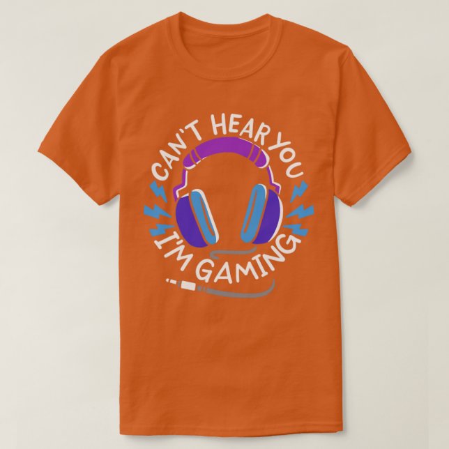 Gamer-Headset T-Shirt (Design vorne)