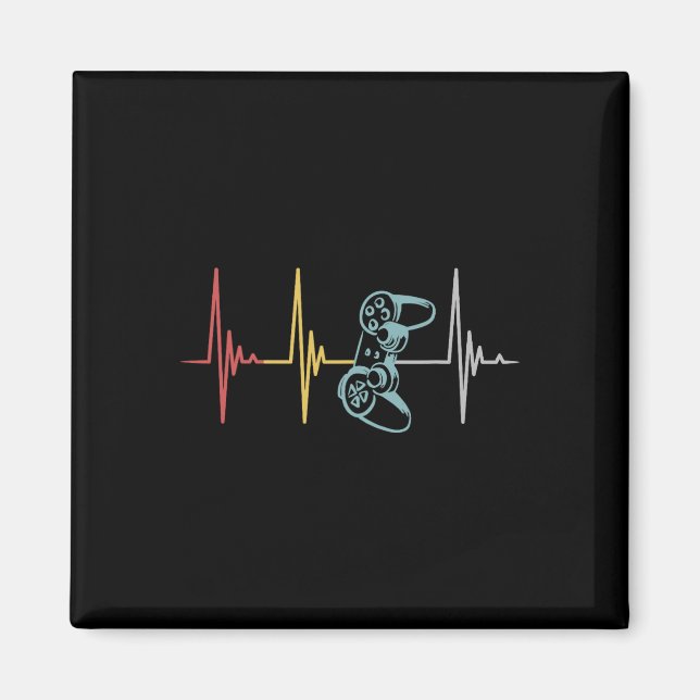 Gamer Heartbeat Controller für Nerd Multiplayer Ga Magnet (Vorne)
