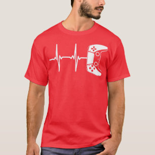 Gamer Heartbeat für Videospielspieler T-Shirt