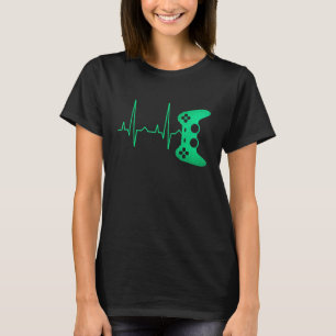 Gamer Heartbeat Gaming Video Game Liebhaber für Ju T-Shirt