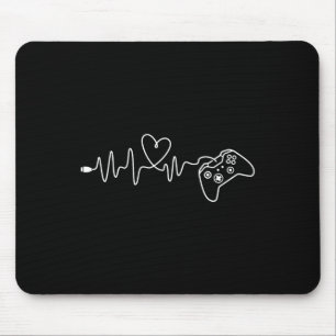 Gamer Heartbeat - Konsolenspiel - Lover PC Vid Mousepad