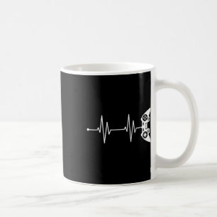 Gamer Heartbeat-Shirt-Geschenk für Videospiel Love Kaffeetasse