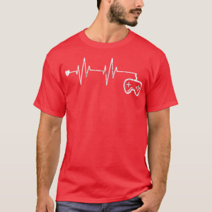 Gamer Heartbeat TShirt Video Game Lover Geschenk1