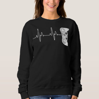 Gamer Heartbeat Video Game Sweatshirt