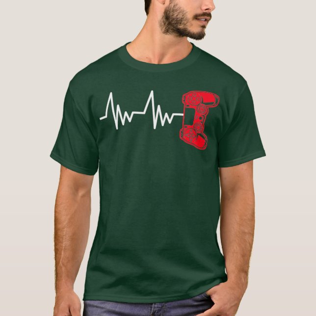Gamer Heartline Video Gaming Controller mit T-Shirt (Vorderseite)