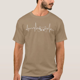 Gamer-Herzschlag Lustiges Videospiel-Geschenk Jung T-Shirt