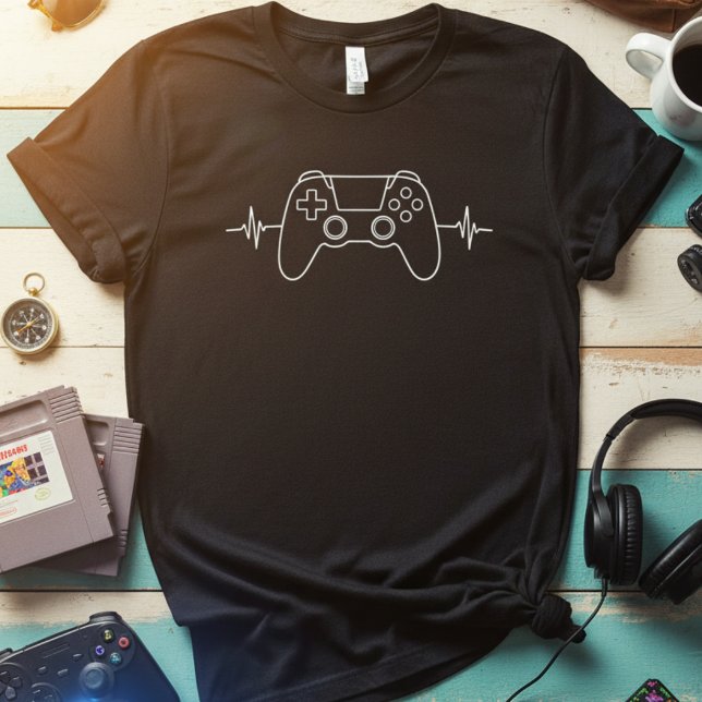 Gamer-Herzschlag T-Shirt (Von Creator hochgeladen)