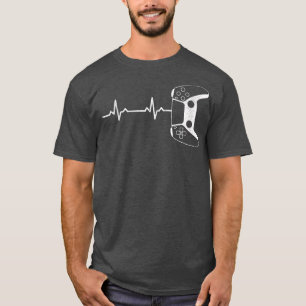 Gamer Herzschlag T-Shirt Lustiges Videospiel Junge