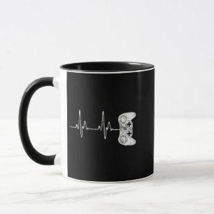 Gamer-Herzschlag-Videospiel-Liebhaber Tasse