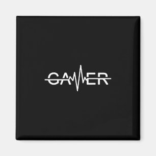 Gamer-Herzschlag-Videospiele-Grafik  Magnet