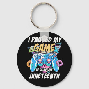 Gamer hielt mein Videospiel an, um den 19. Juni zu Schlüsselanhänger