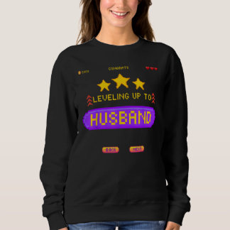 Gamer-Hochzeit: Aufleveln zum Ehemann-Junggesellen Sweatshirt