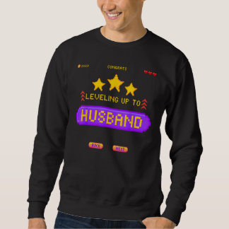 Gamer-Hochzeit: Aufleveln zum Ehemann-Junggesellen Sweatshirt