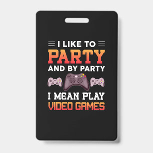 Gamer I Gemein Play Video Games Ausweis