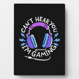 Gamer Ich spiele Fotoplatte
