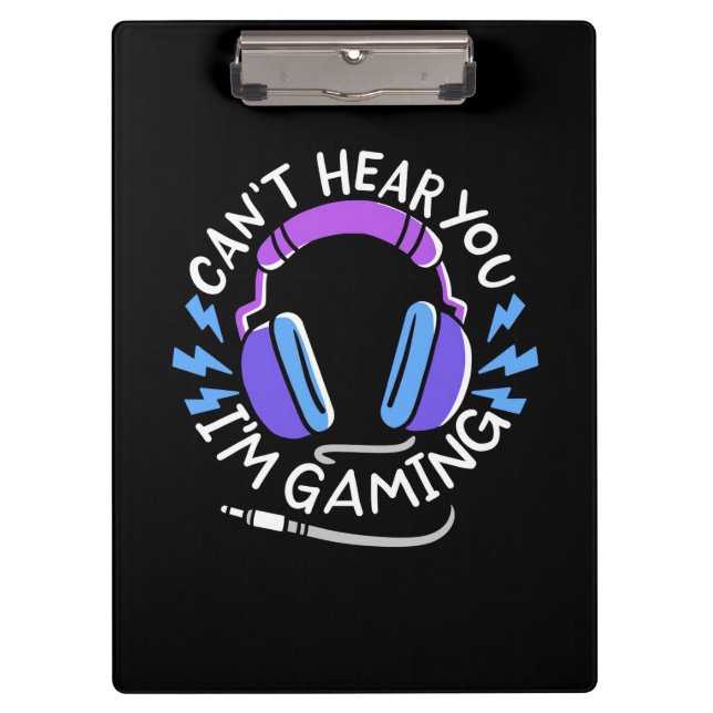 Gamer Ich spiele Klemmbrett (Vorderseite)