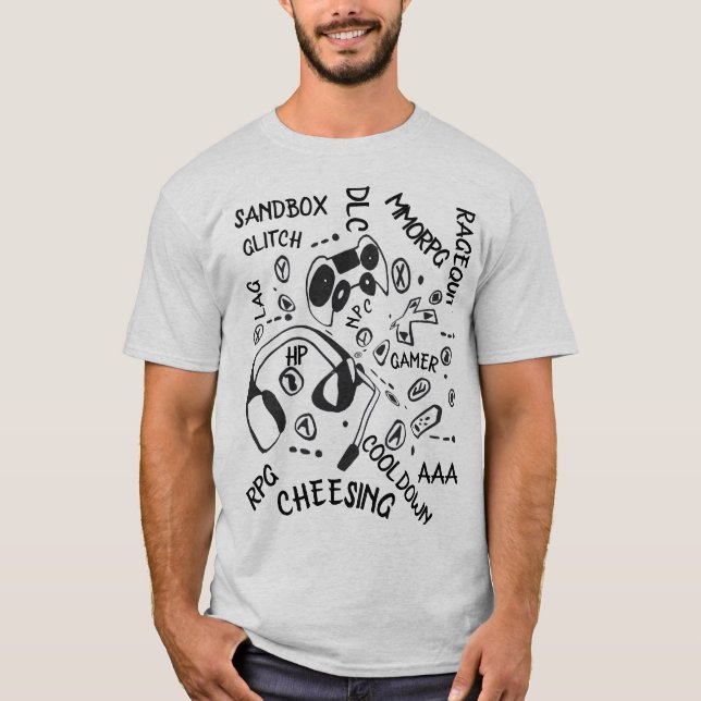 Gamer Jargon T-Shirt (Vorderseite)