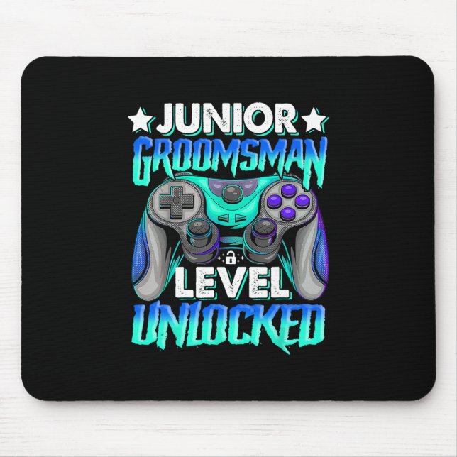 Gamer Junior Brautführer Level freigeschaltet Vide Mousepad (Vorne)