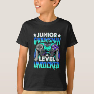 Gamer Junior Brautführer Level freigeschaltet Vide T-Shirt