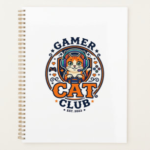 Gamer-Katze Katzen-Mama Geschenkidee - Gamer-Katze Planer