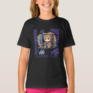 Gamer-Katze T-Shirt